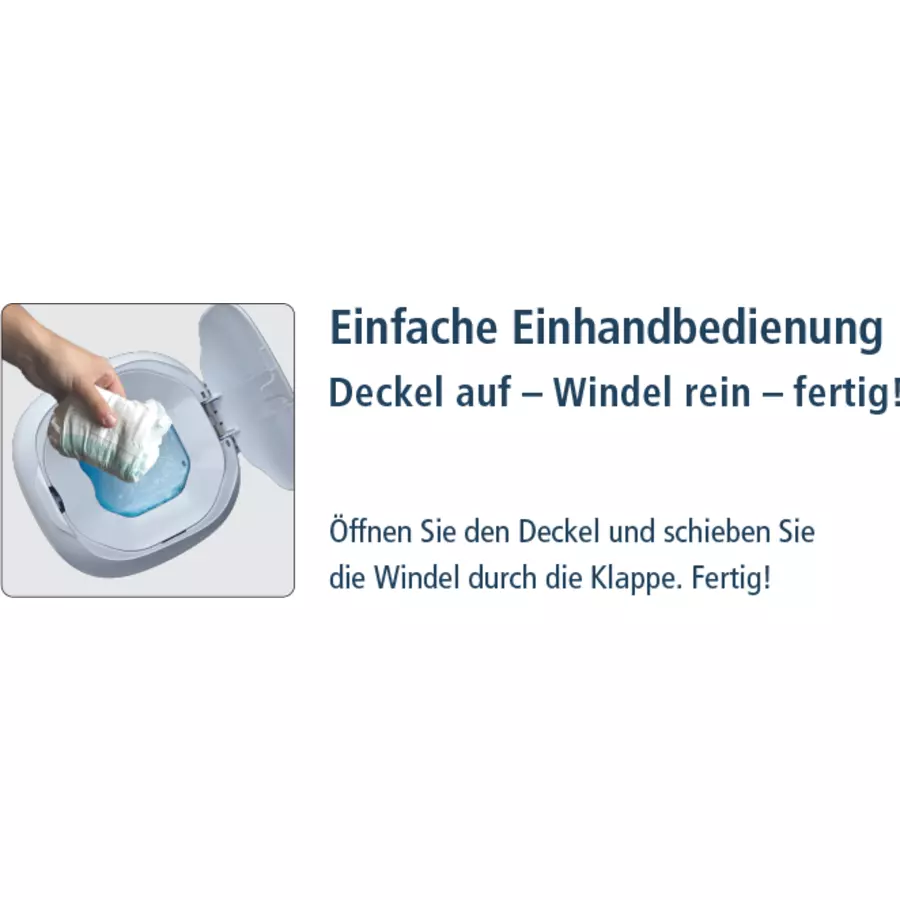 Angelcare® Windeleimer Dress Up XL + 7 Nachfüllkassetten