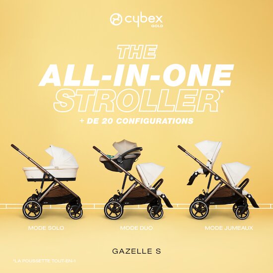Poussette Gazelle S   Taupe/Seashell Beige        de               CYBEX