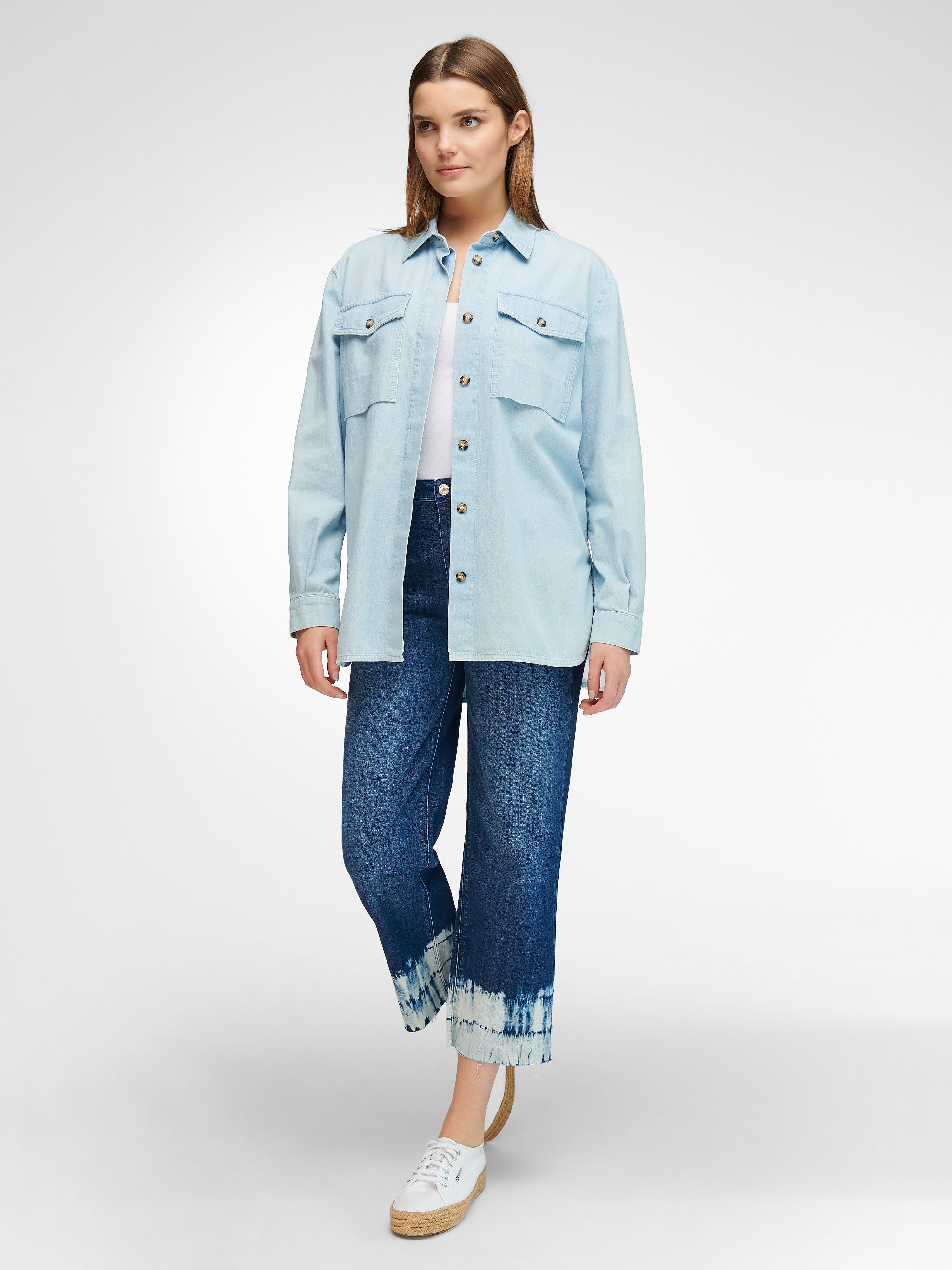 Wide Leg-7/8-Jeans