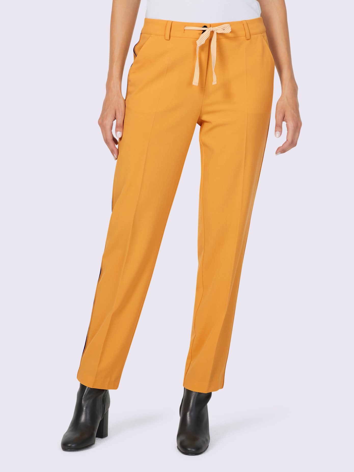 Pantalon de jogging empiècements rayés affinants