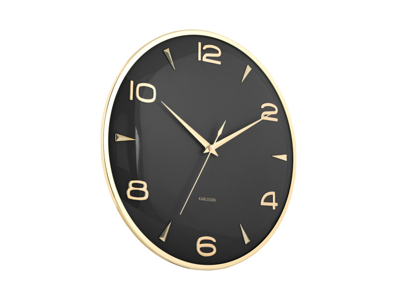 Wall Clock Sienna Glow KA6017BK Black