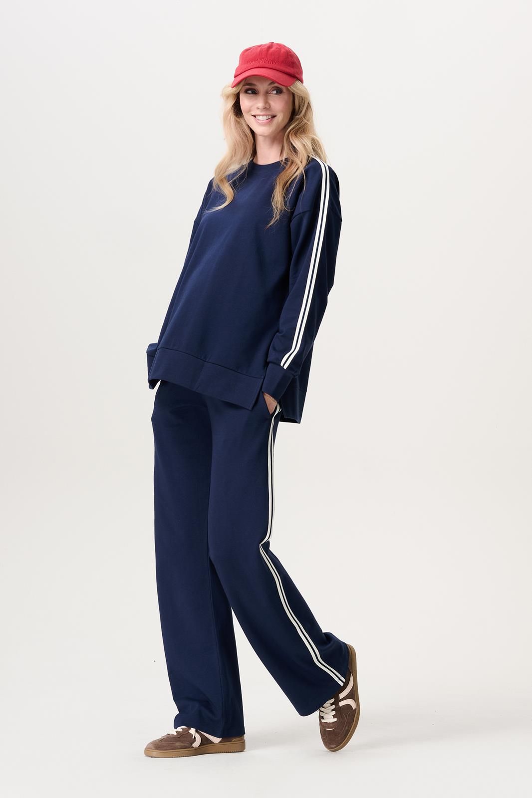 Noppies Maternity Trui met voedingsfunctie - Naval Academy