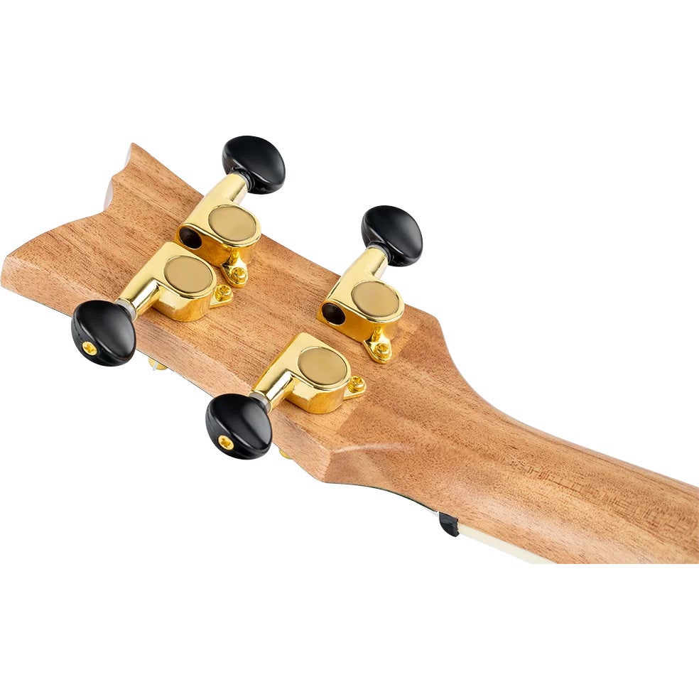 Ortega RUEL-MGR Element Series Concert Size Ukulele Metallic Green concert ukelele met gigbag