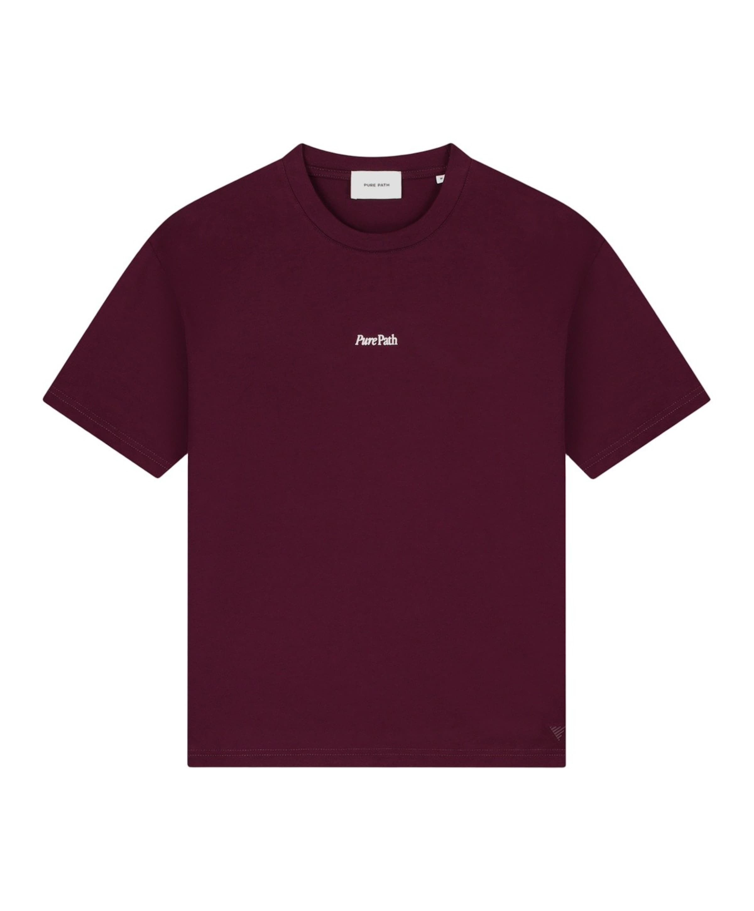 Pure Path Heren T-shirt bordeaux