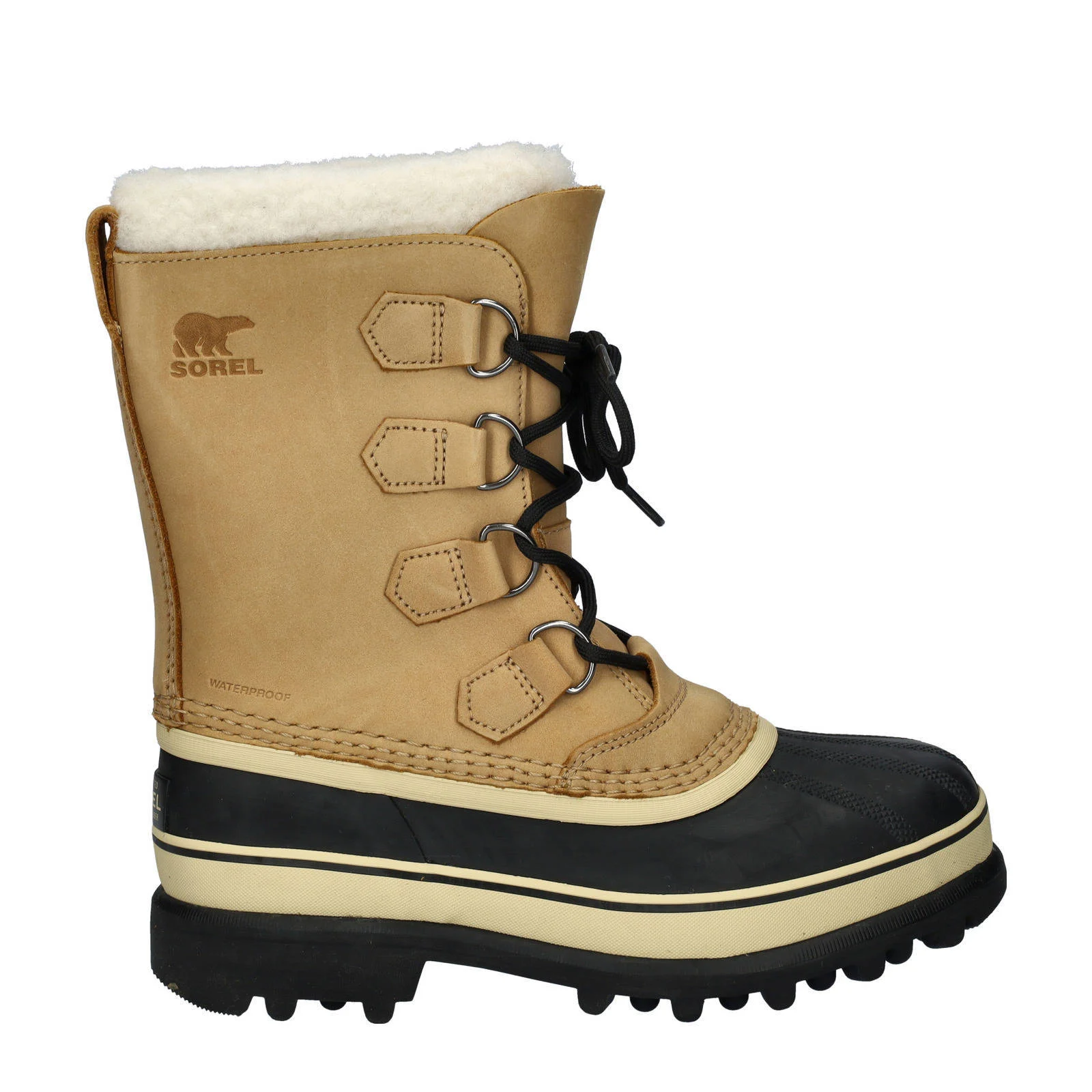 Sorel Caribou  leren snowboots cognac