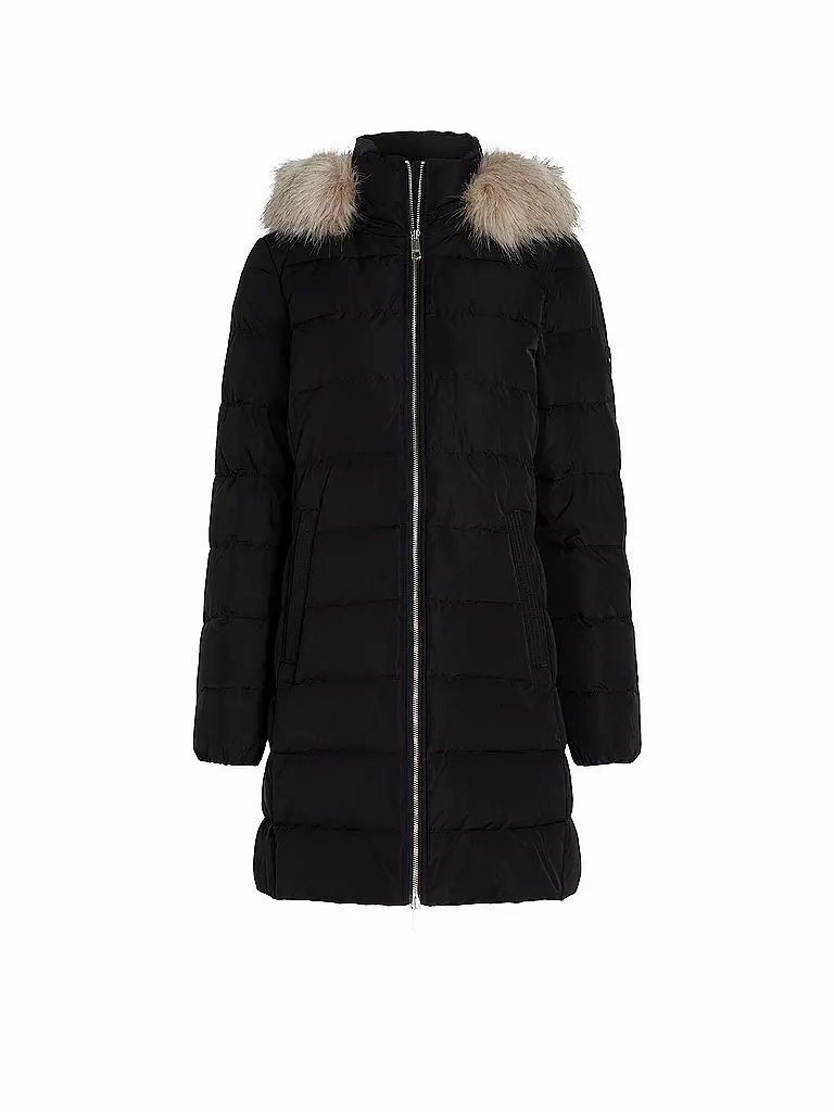 TOMMY HILFIGER Daunensteppmantel schwarz