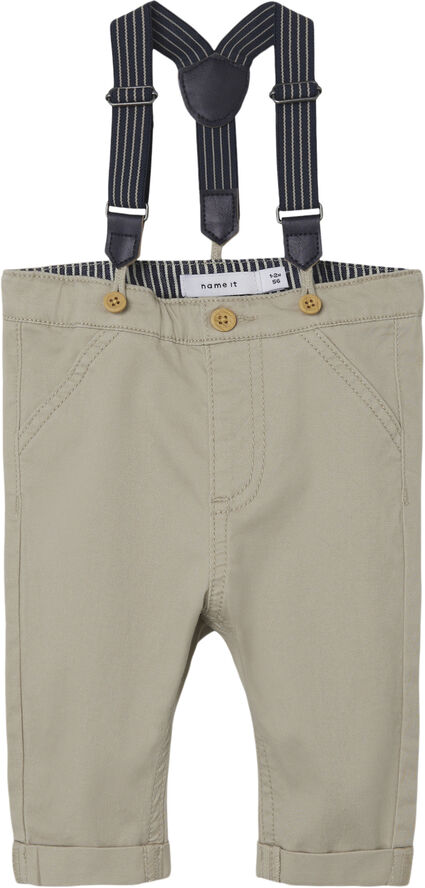 Name It NBMRYAN SLIM CHINO TWI PANT WB 3300 Pure cashmere