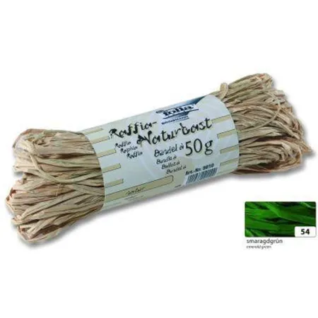 Folia Naturbast Raffia smaragdgrün, 50g