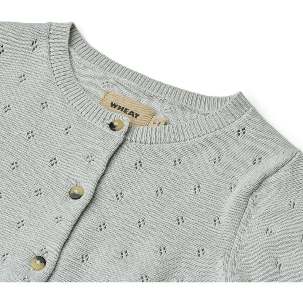 Køb Wheat Soft Blue Strik Cardigan Maia