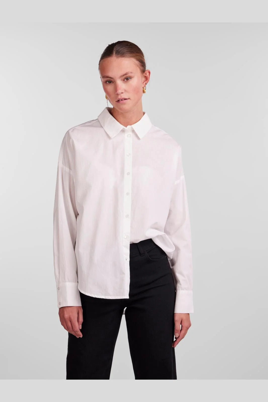 Pieces Pctanne Ls Loose Shirt