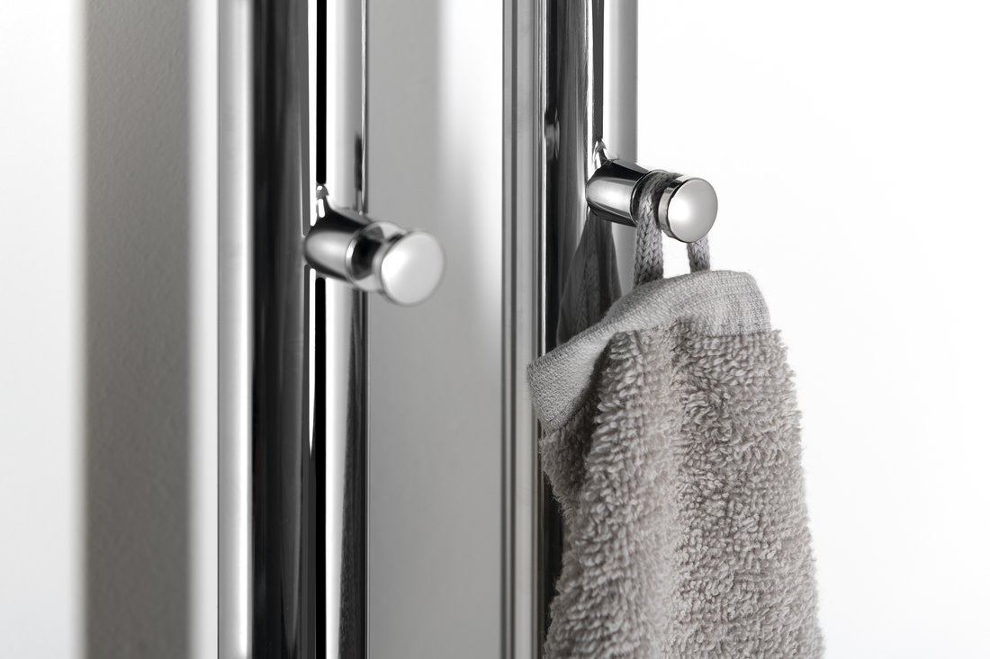 Sapho Papinado elektrische handdoekradiator 10.9x120cm chroom 40W