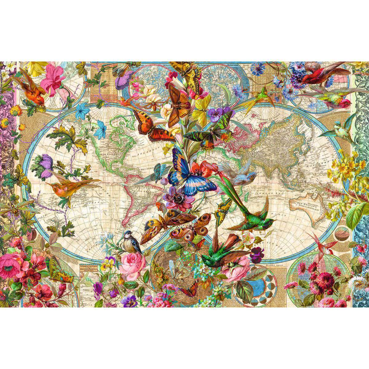 Ravensburger Spiel Weltkarte mit Schmetterlingen