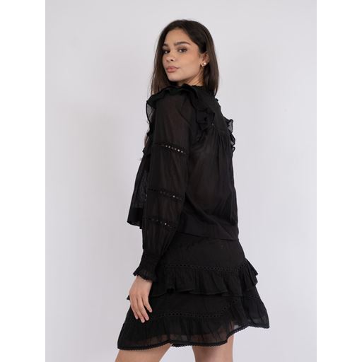 Neo Noir Aurika S Voile Bluse, Black, 36