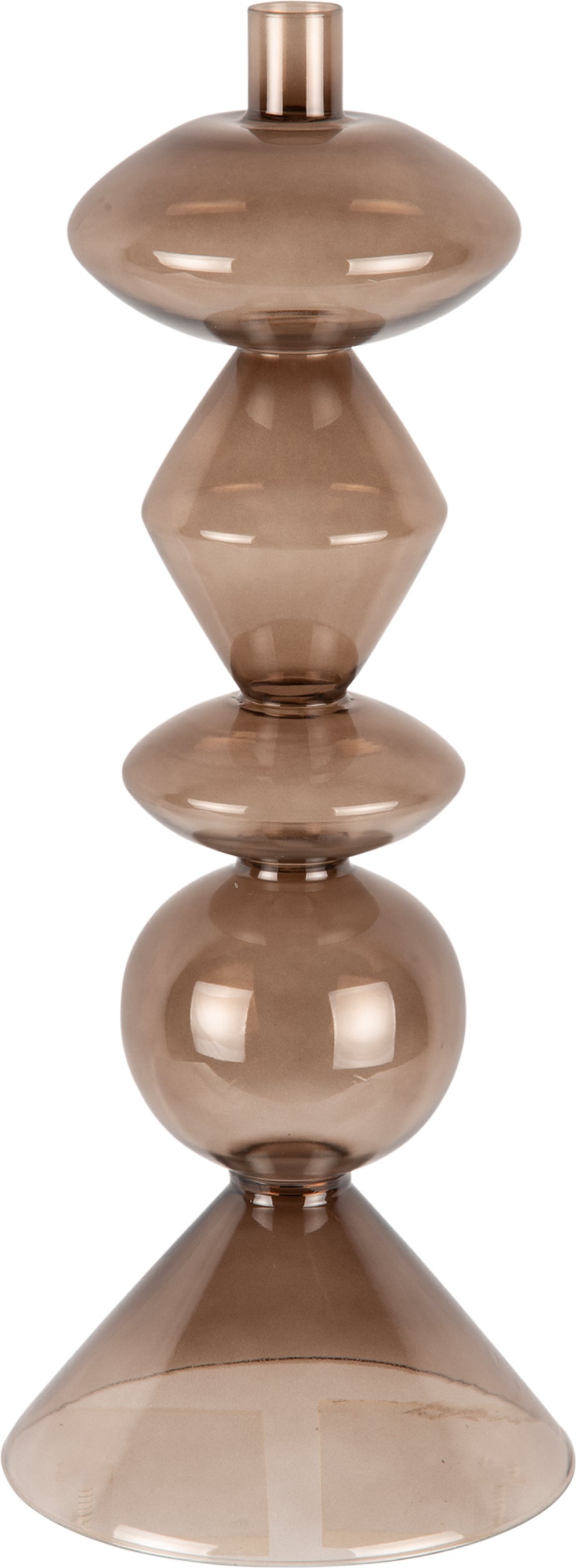 PT Living kandelaar Totem bruin D 16 H 41 cm