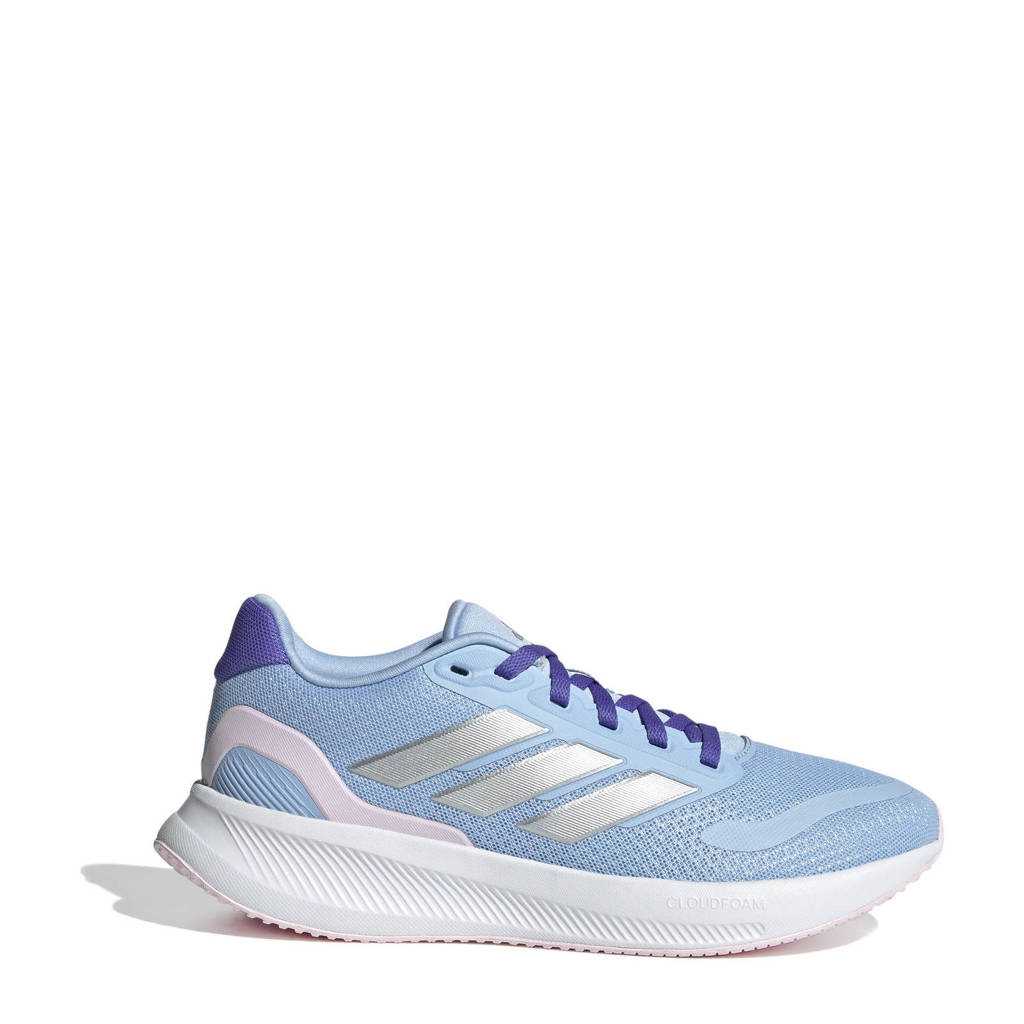 adidas Runfalcon 5 sneakers lichtblauw/zilver metallic