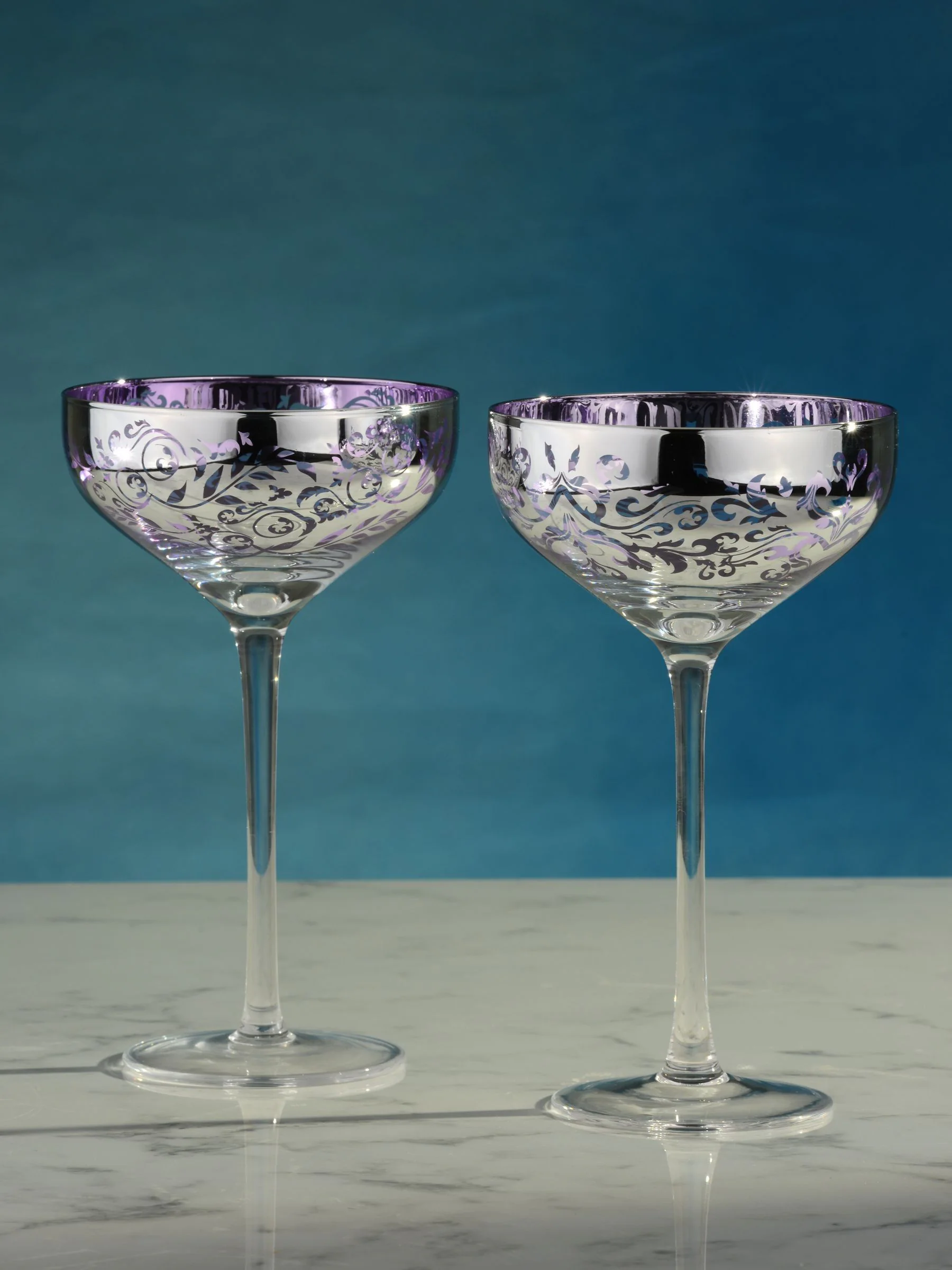 Artland Set of 2 Filigree Champagne Saucers