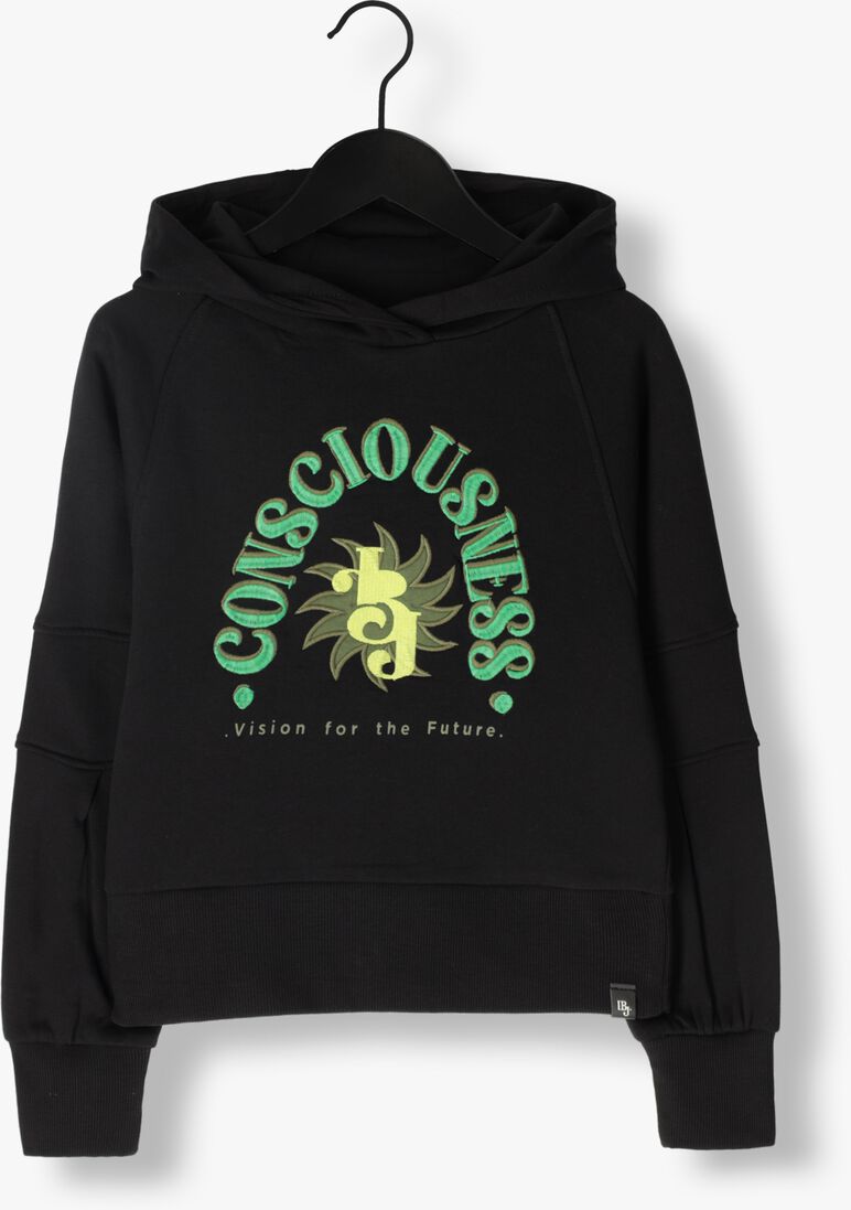INDIAN BLUE JEANS zwarte indian blue jeans sweater organic hoodie consciousness