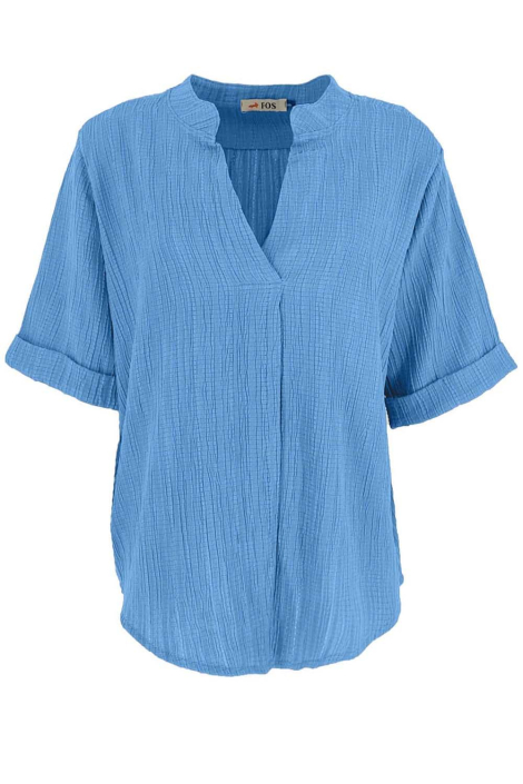 FOS Amsterdam blauwe dames blouse