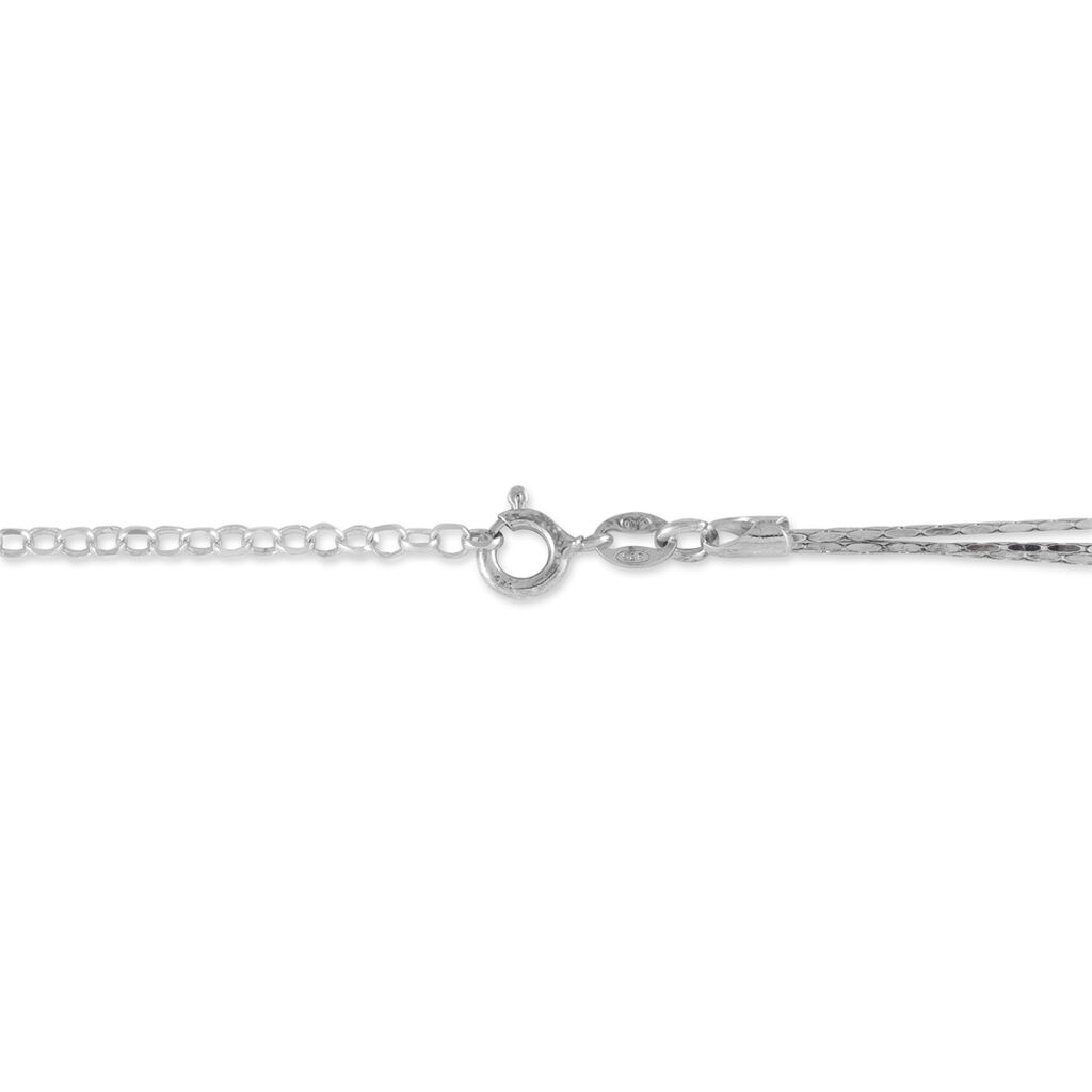 Bracelet Abbie Argent Blanc