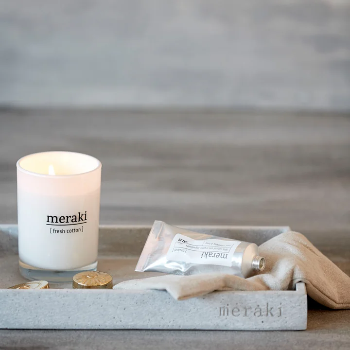 Meraki - Duftkerze, Ø 10 cm, Lavender rain