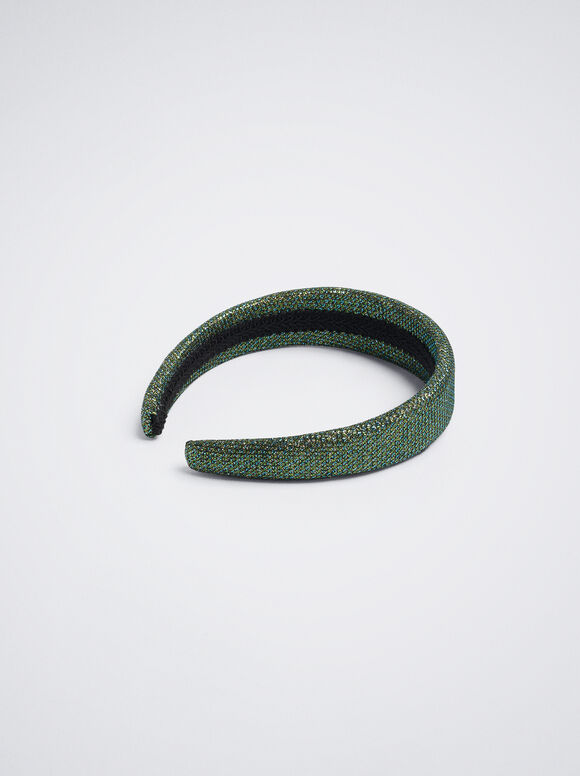 Diadema de Brilho Amplo - Verde