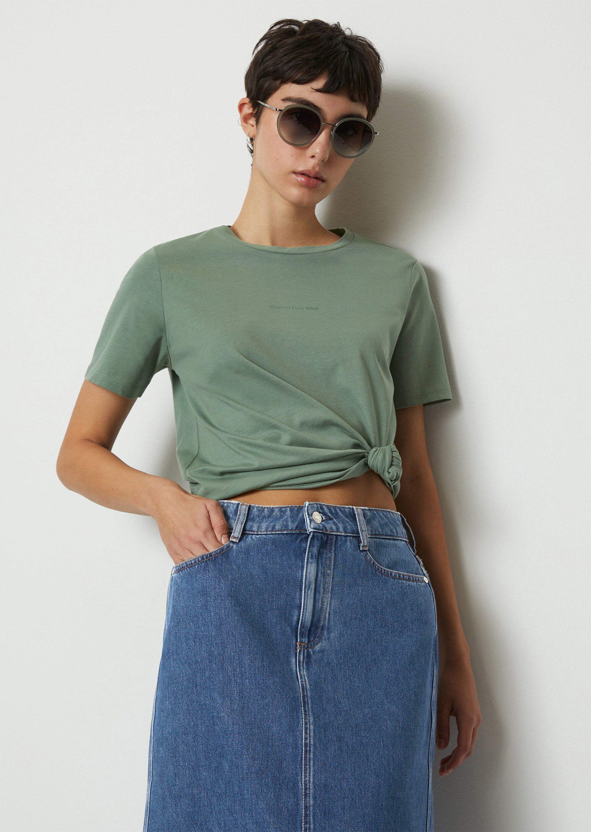 Logo-T-Shirt regularaus Organic Cotton