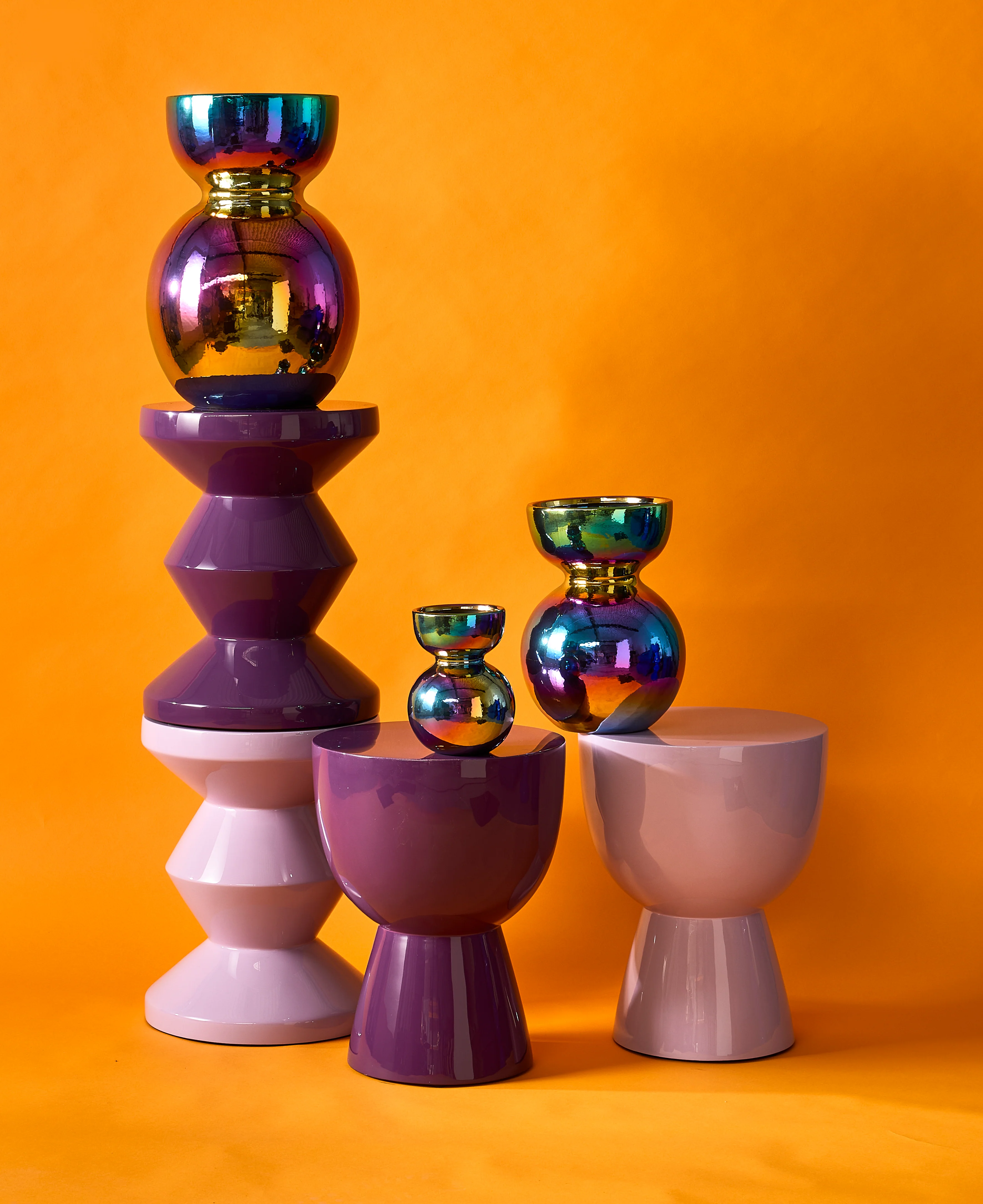 POLSPOTTEN  Boolb Oily vase, Multi-colour - medium