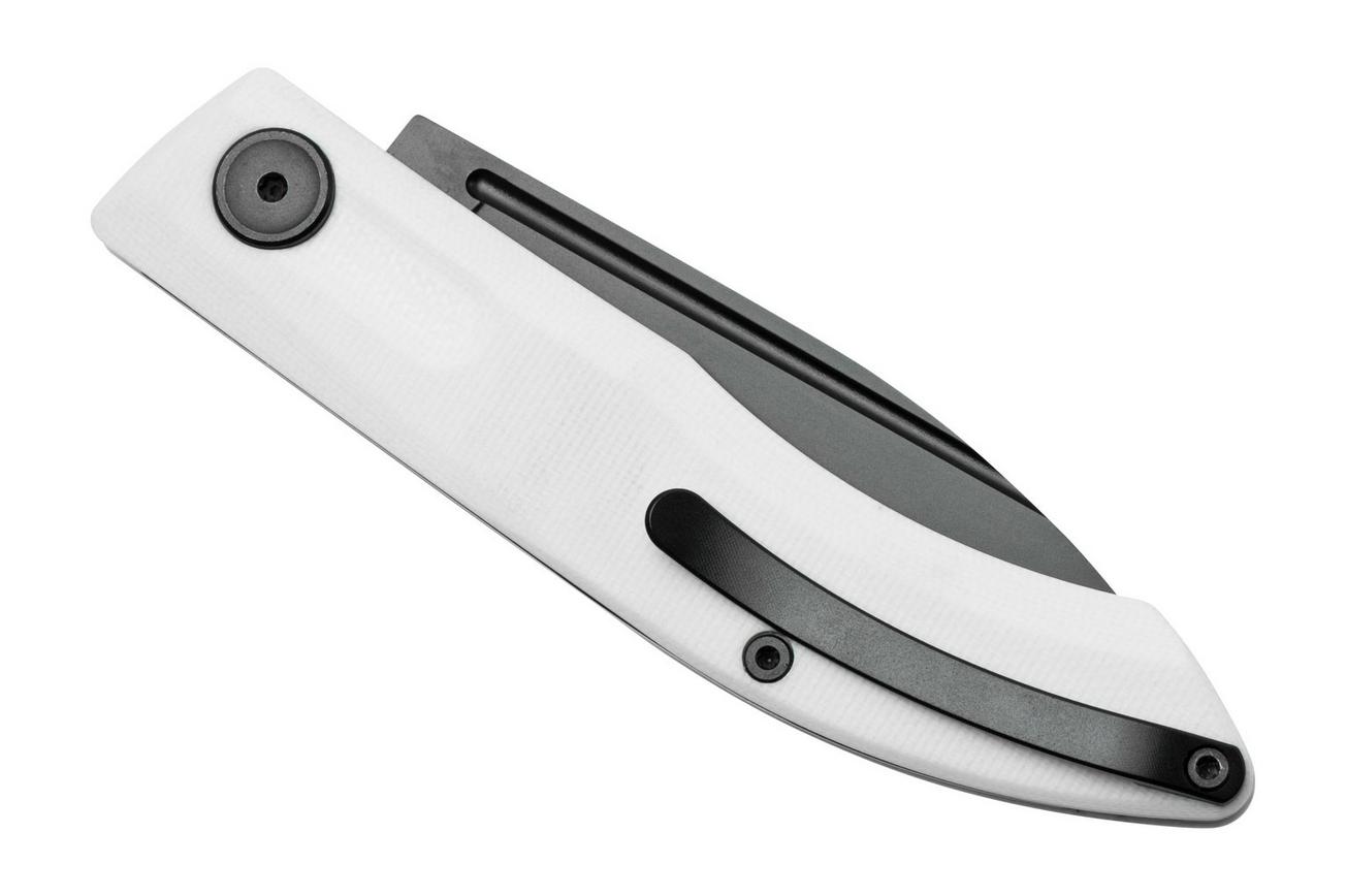 Real Steel Stella Black&White 7051BW slipjoint zakmes, Poltergeist design