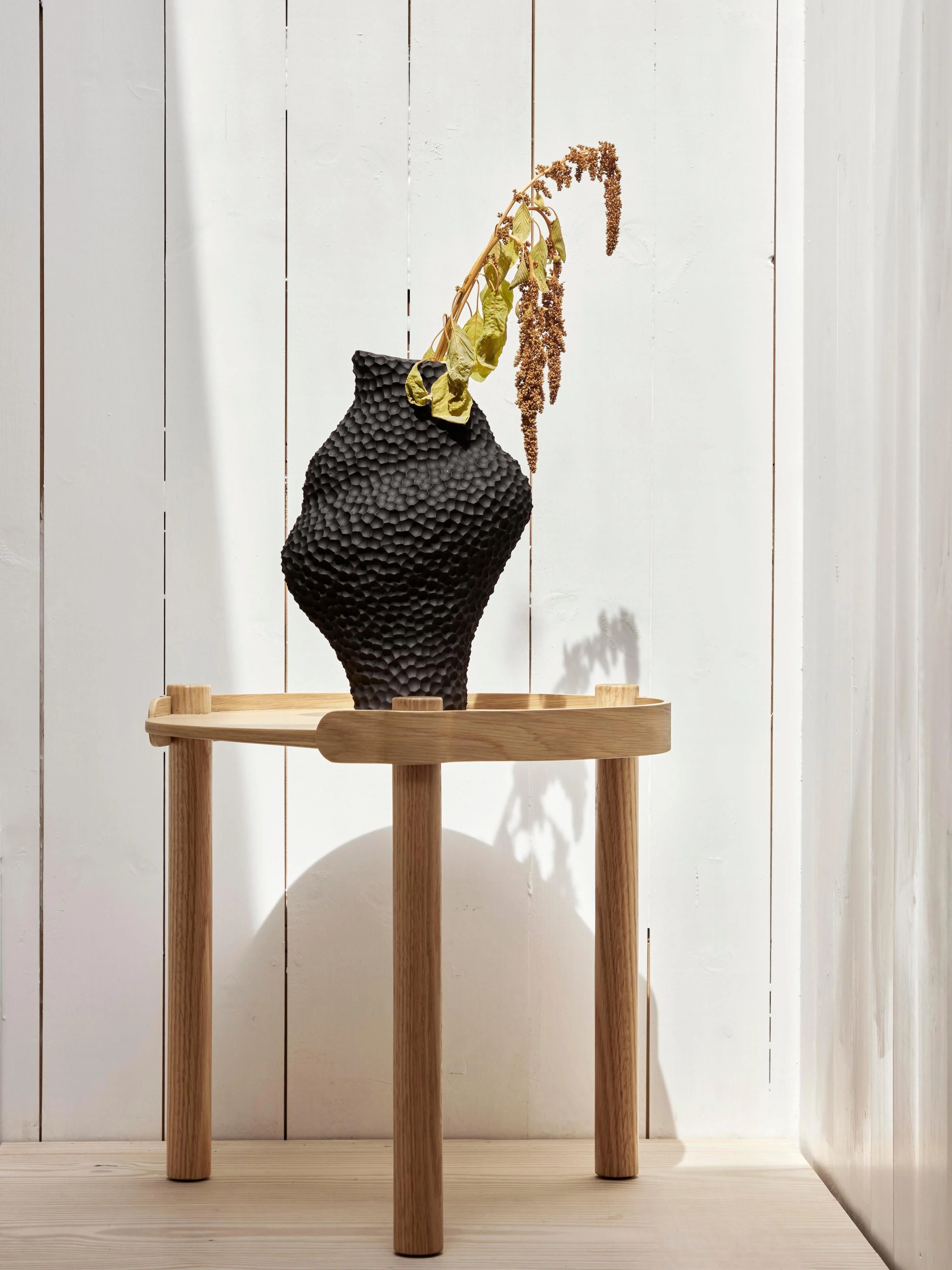 Design vaas Isla in organische vorm, H 32 cm