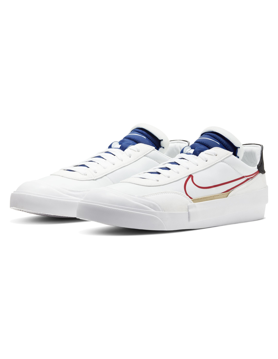 nike sneakers mixte drop-type hbr blanc/rouge/bleu