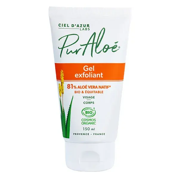 Gel Facial Esfoliante de Aloe Vera Pura 150ml