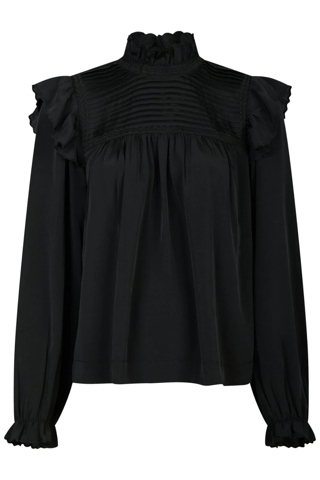 Neo Noir Percy Soft Satin Blouse 163893