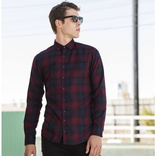 SF Men SF560 - Chemise décontractée à carreaux