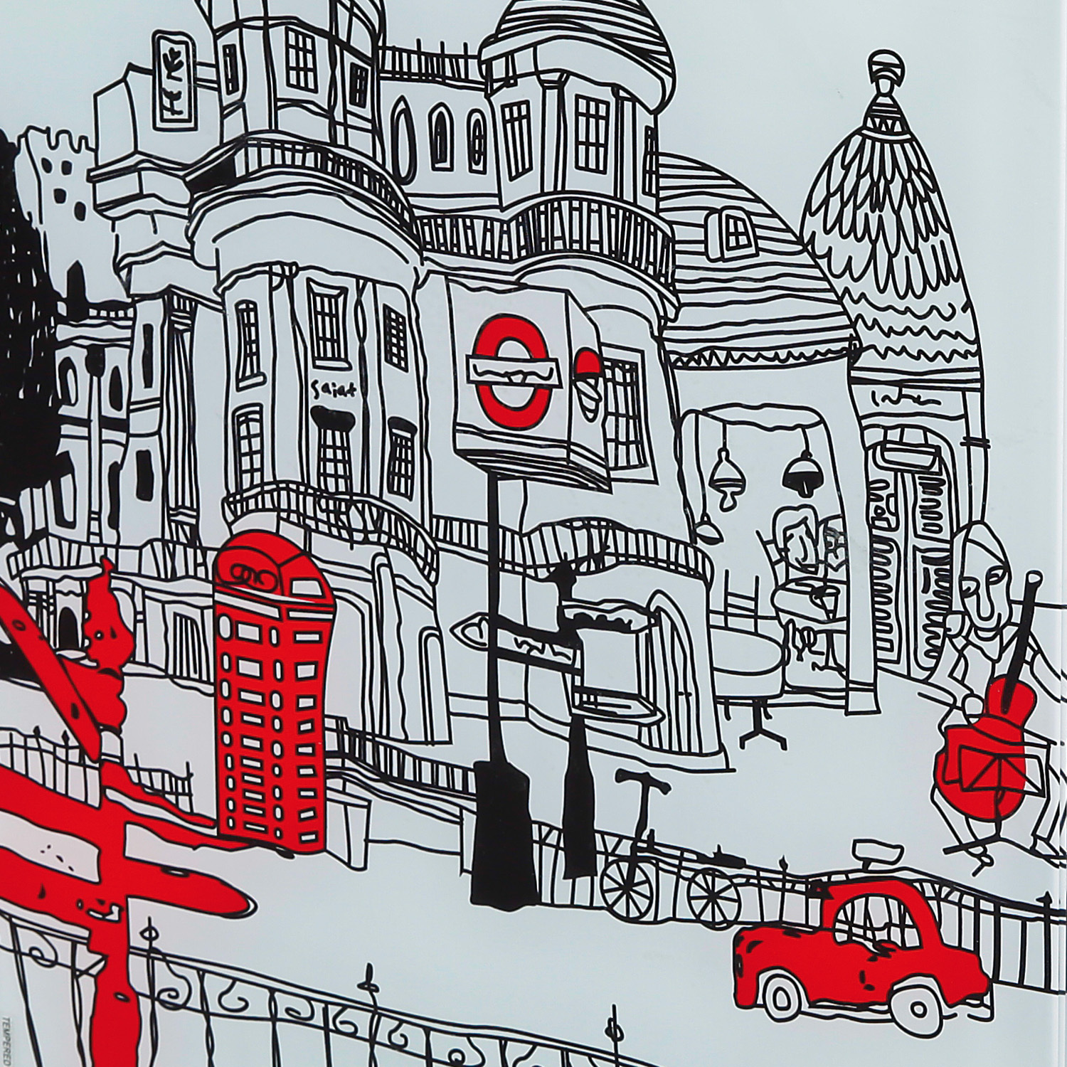 Beistelltisch LONDONCUBE - weiß - Londondesign