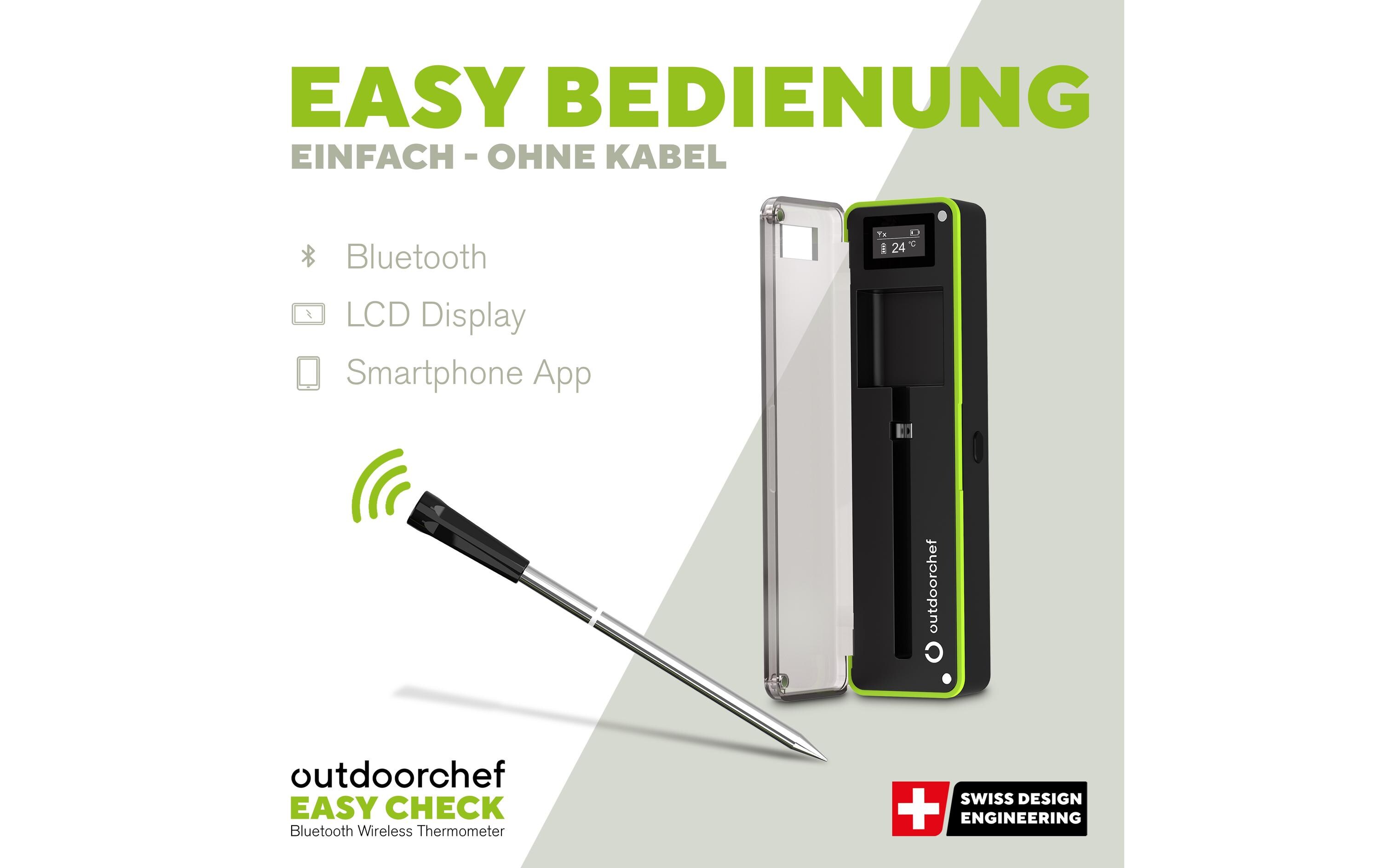 Kerntemperaturmesser Easy Check SingleWireless Bluetooth Grillthermometer