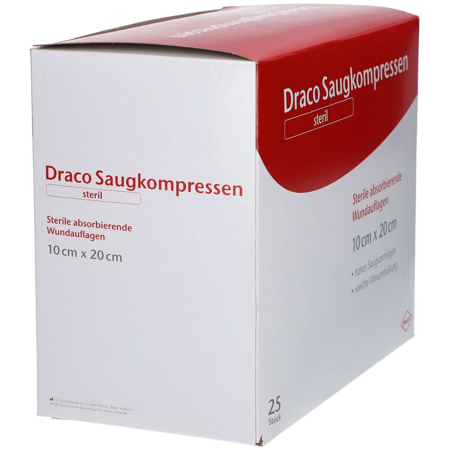 Draco Saugkompressen 10 x 20 cm steril