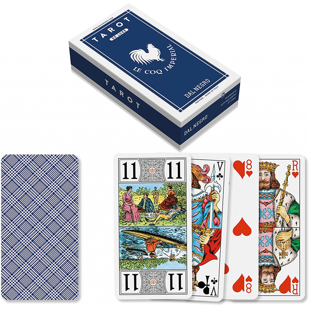 Jeu de Tarot 78 cartes de luxe le Coq Imperial