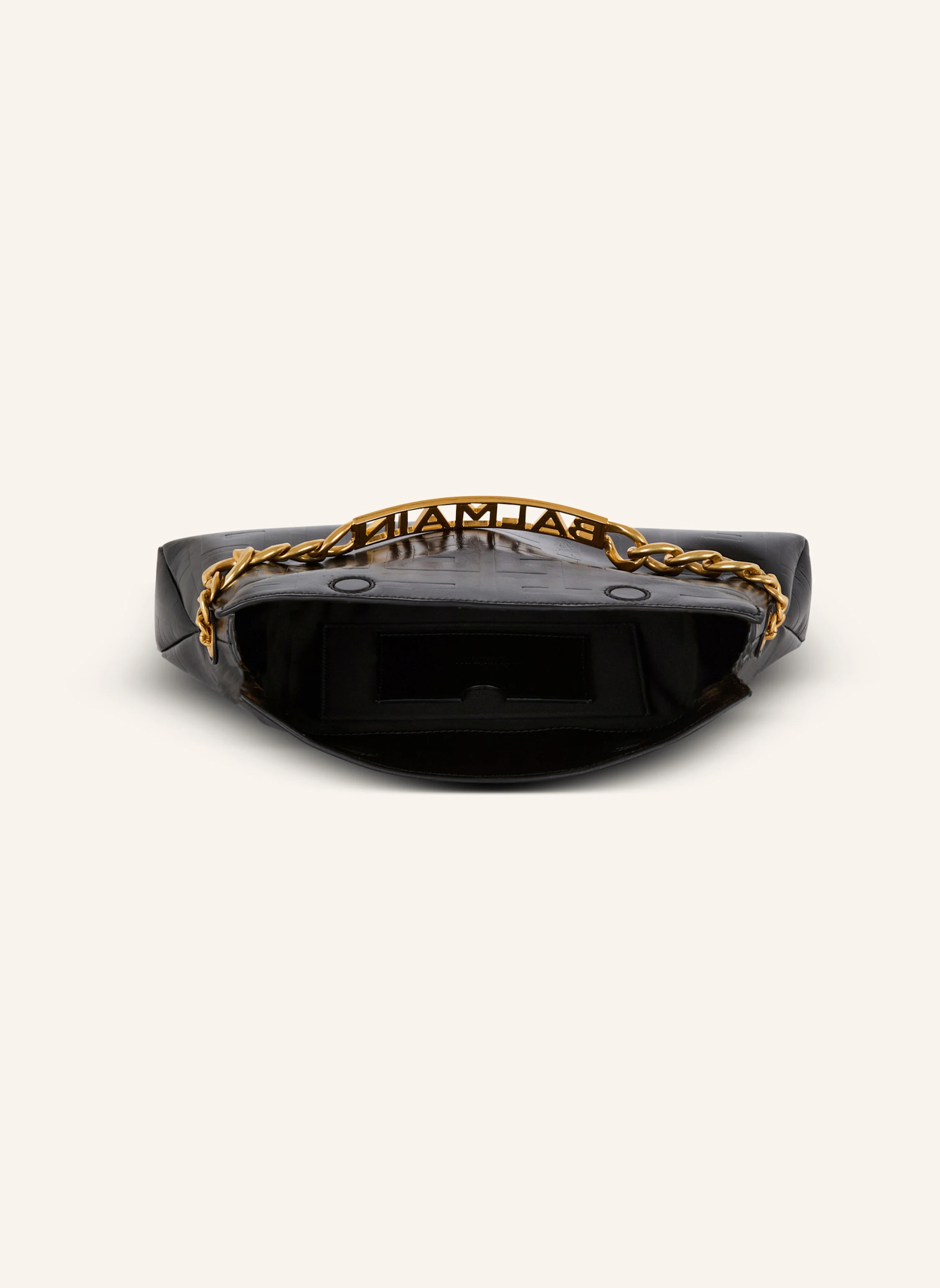 BALMAIN Clutch 1945 Soft aus Kalbsleder mit Monogramm