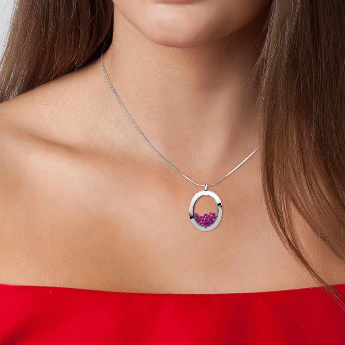 Collier SC Crystal orné de cristaux scintillants