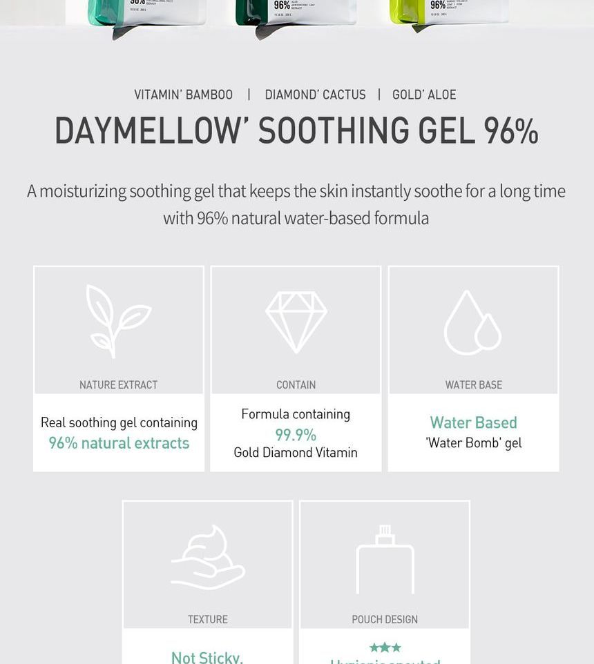 daymellow - Verzachtende gel - 3 soorten