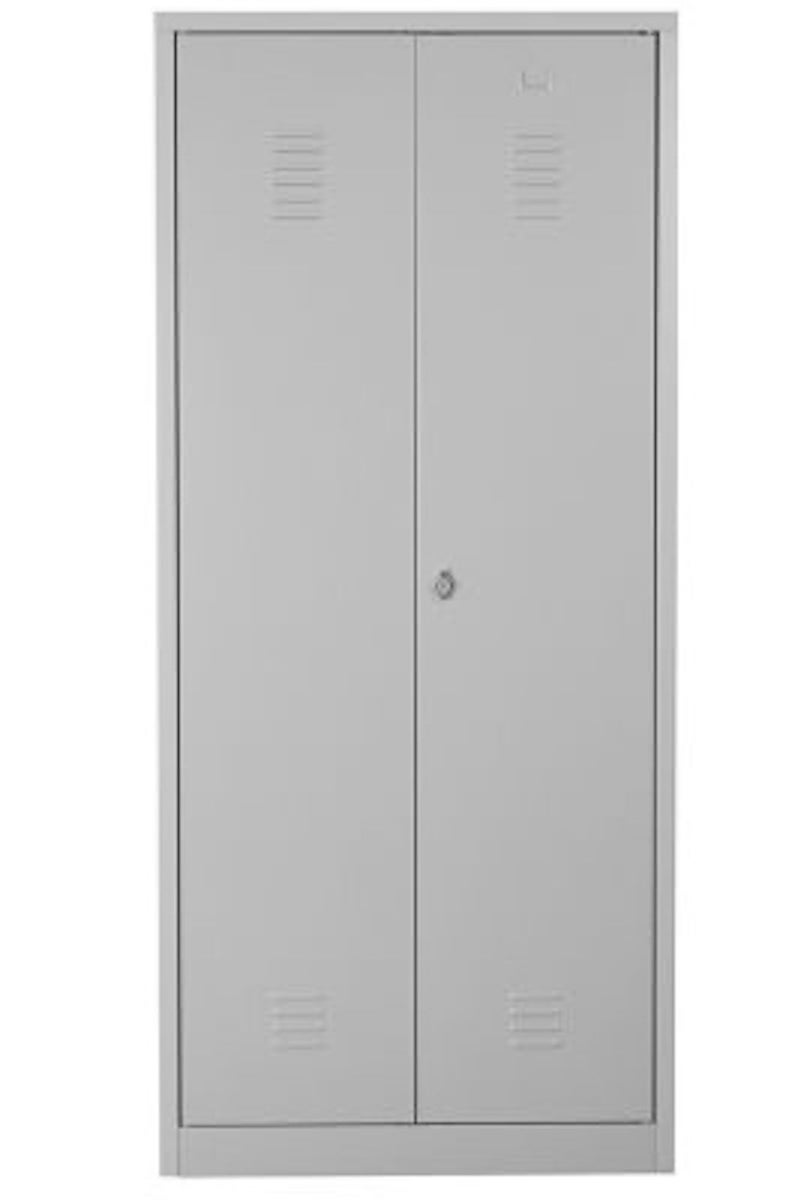 PROREGAL Metalen Locker Flamingo HxBxD 180 x 80 x 50 cm Hangslot Grijs