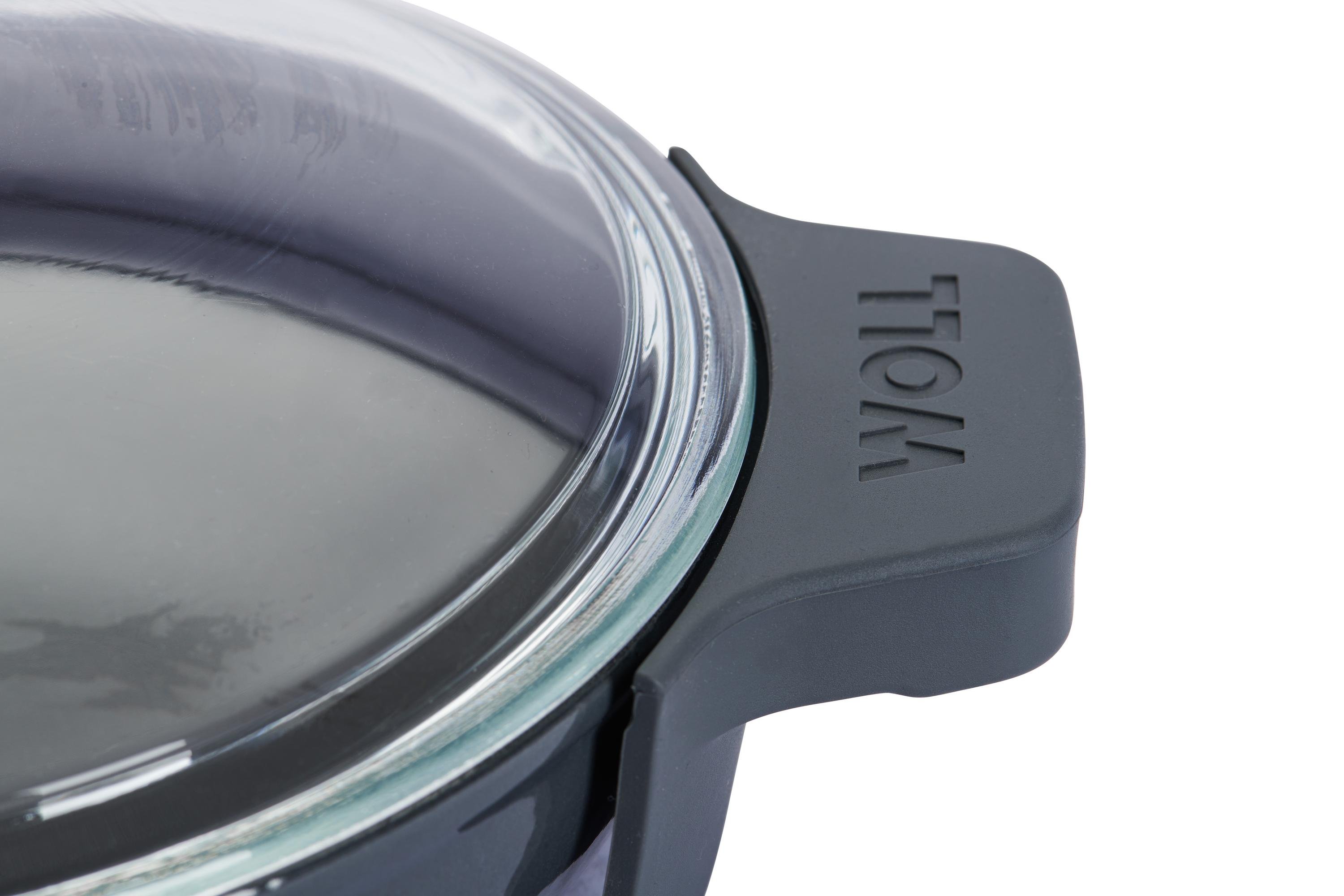Iron Servierpfanne mit Glasdeckel - Farbe: Carbon Grey