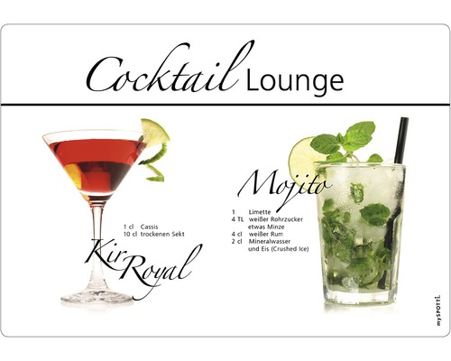 mySPOTTI pop Cocktail Lou keukenachterwand. 59x41 cm