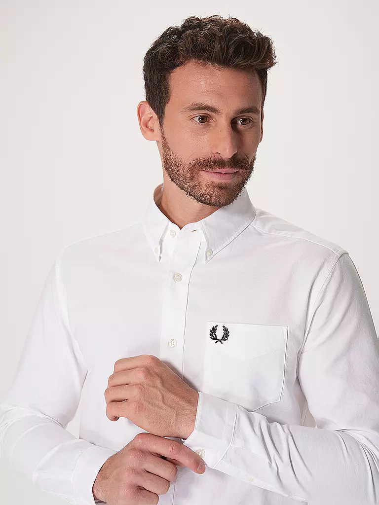 FRED PERRY Hemd weiss
