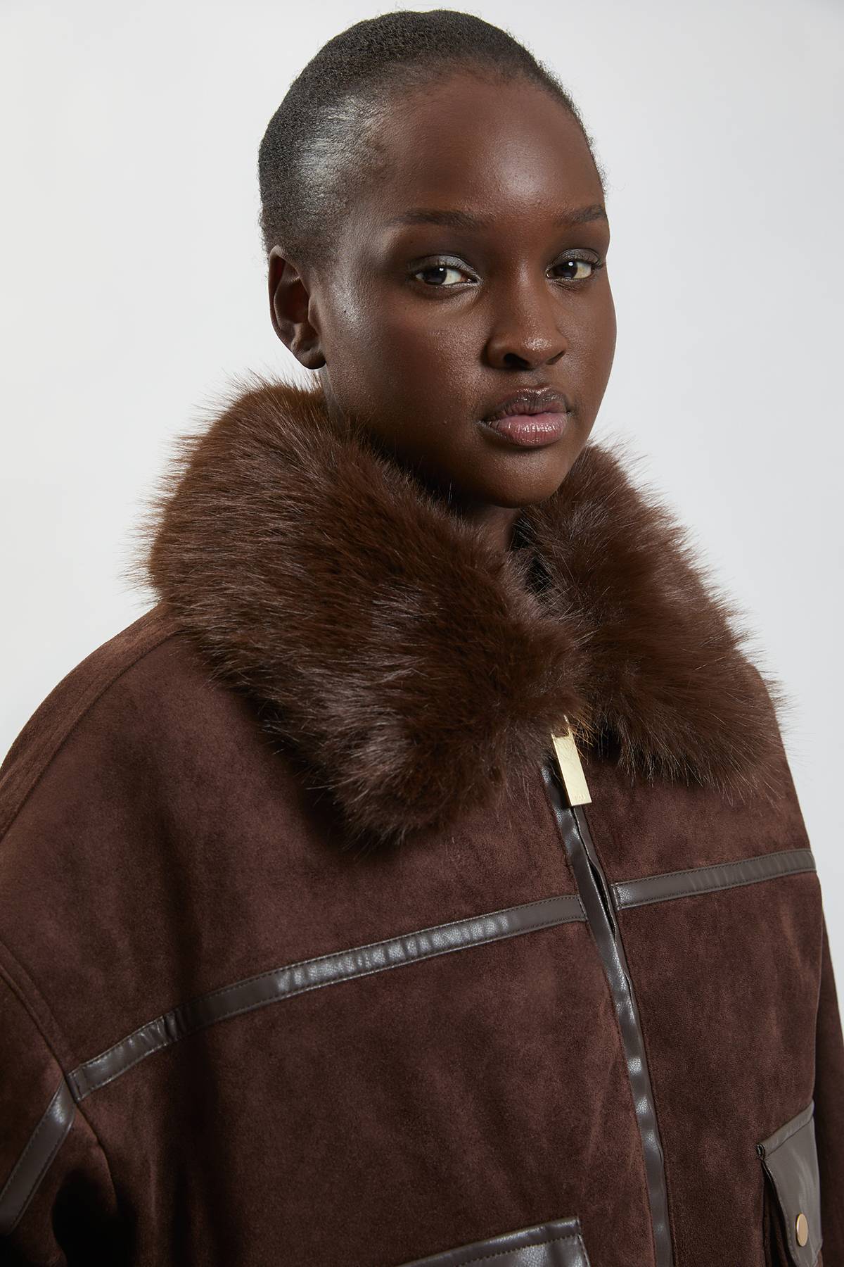 KarenMillen Blouson Bomber Court En Mélange De Synthétique