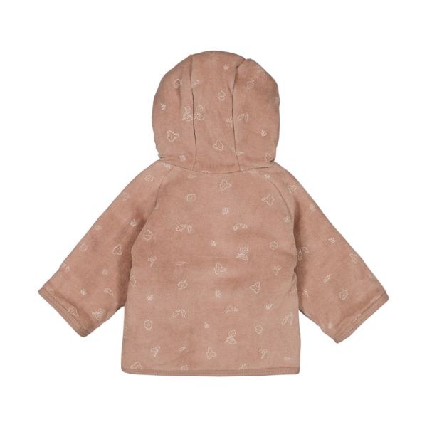 Feetje Omkeerbaar Jasje - Fall Favorites - Velours Met Capuchon - Maat 50 - Hazelnoot