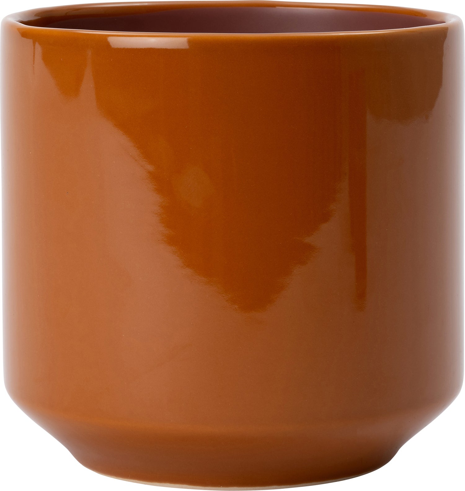 Intratuin bloempot Jolie oranje / bruin D 18 H 18 cm