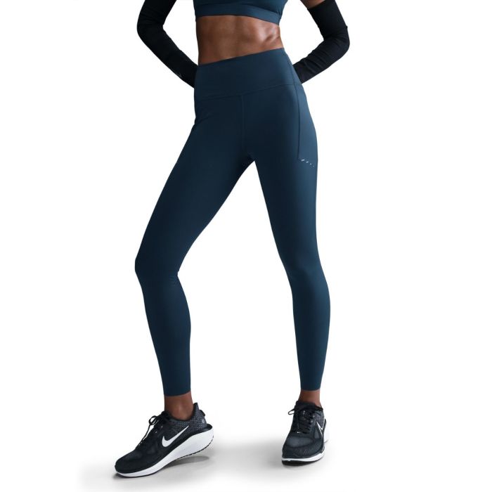 Nike Dame Lange tights Dri-Fit Swift high-Waisted Tights Blå