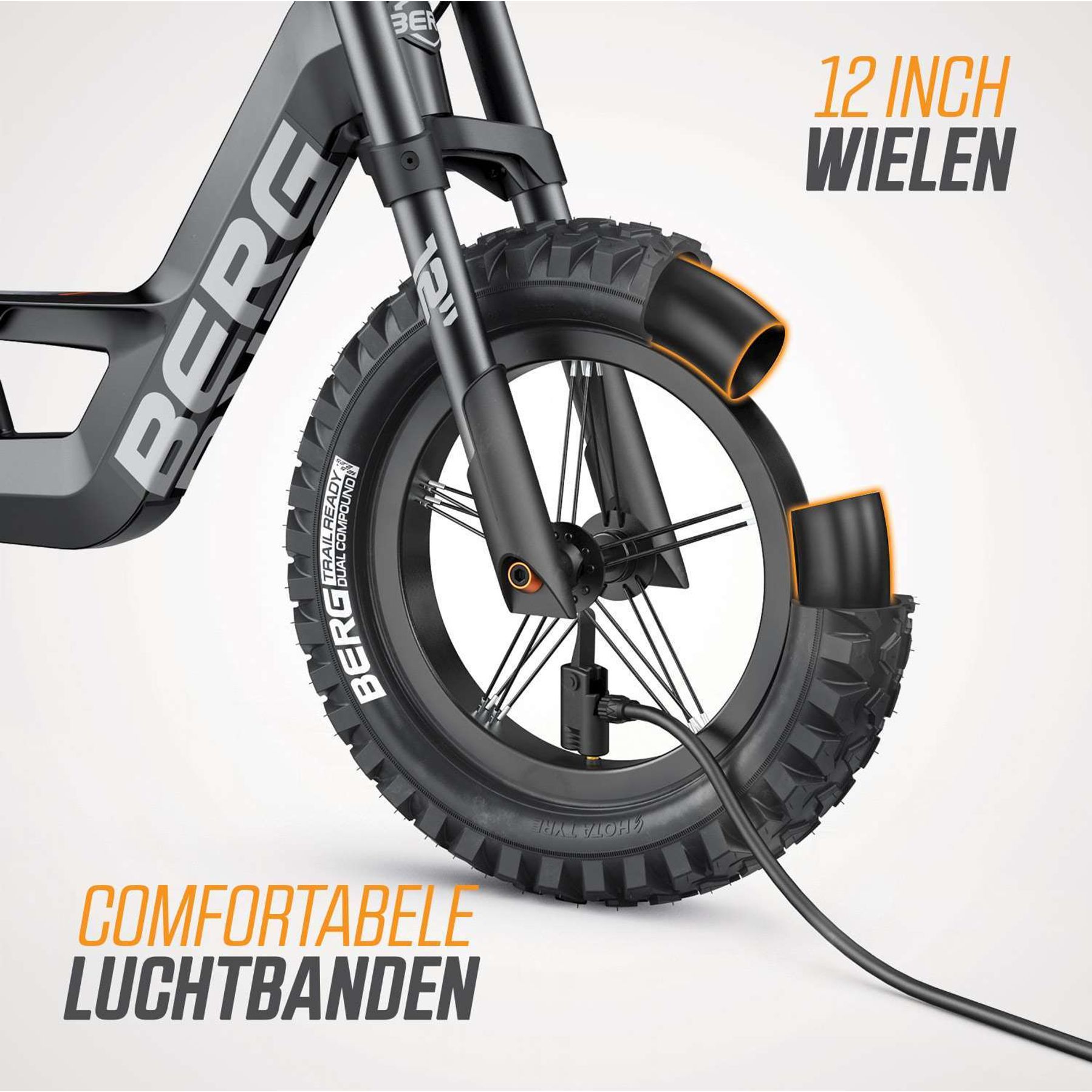 BERG Biky Cross 12 Inch Handrem Loopfiets 2026
