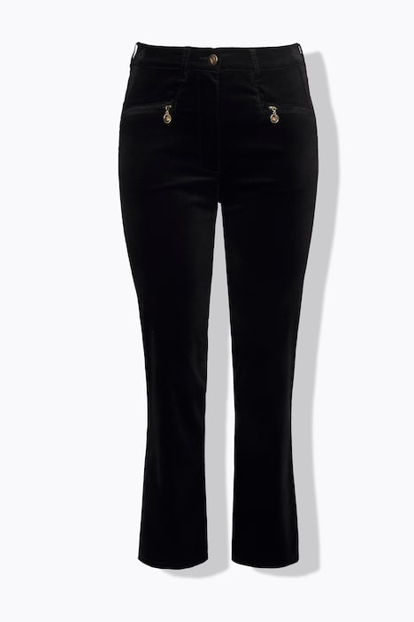 Samthose Mony, konisches Bein, Komfortbund, Stretch